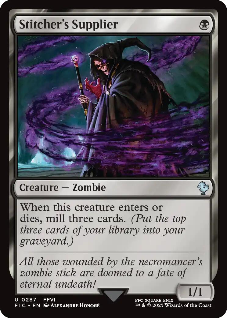 Stitcher's Supplier (Surge Foil) [FINAL FANTASY Commander] MTG Single Magic: The Gathering | Red Claw Gaming