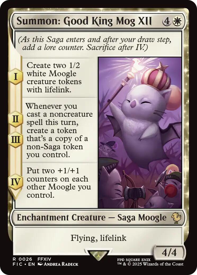 Summon: Good King Mog XII (Surge Foil) [FINAL FANTASY Commander] MTG Single Magic: The Gathering | Red Claw Gaming