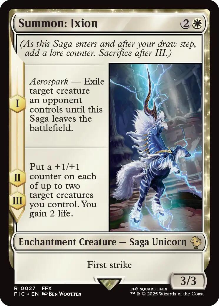Summon: Ixion (Surge Foil) [FINAL FANTASY Commander] MTG Single Magic: The Gathering | Red Claw Gaming