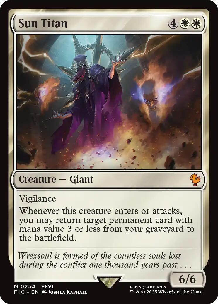 Sun Titan (Surge Foil) [FINAL FANTASY Commander] MTG Single Magic: The Gathering | Red Claw Gaming