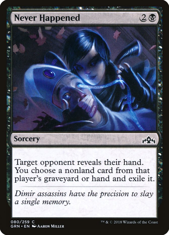 Never Happened [Guilds of Ravnica] MTG Single Magic: The Gathering | Red Claw Gaming
