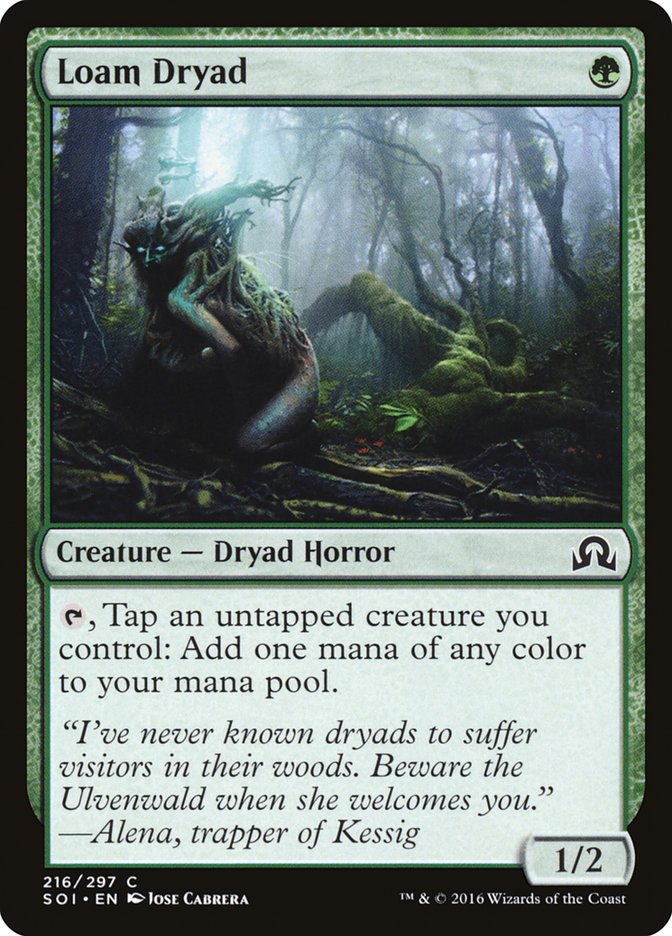 Loam Dryad [Shadows over Innistrad] MTG Single Magic: The Gathering | Red Claw Gaming