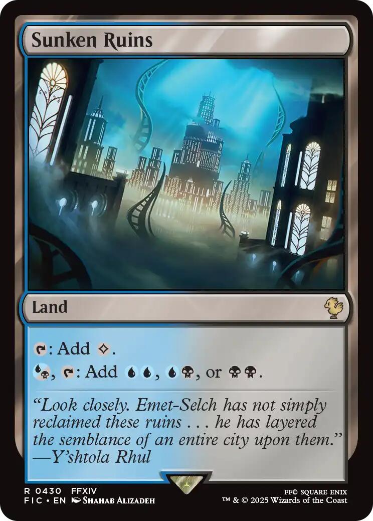 Sunken Ruins (Surge Foil) [FINAL FANTASY Commander] MTG Single Magic: The Gathering | Red Claw Gaming