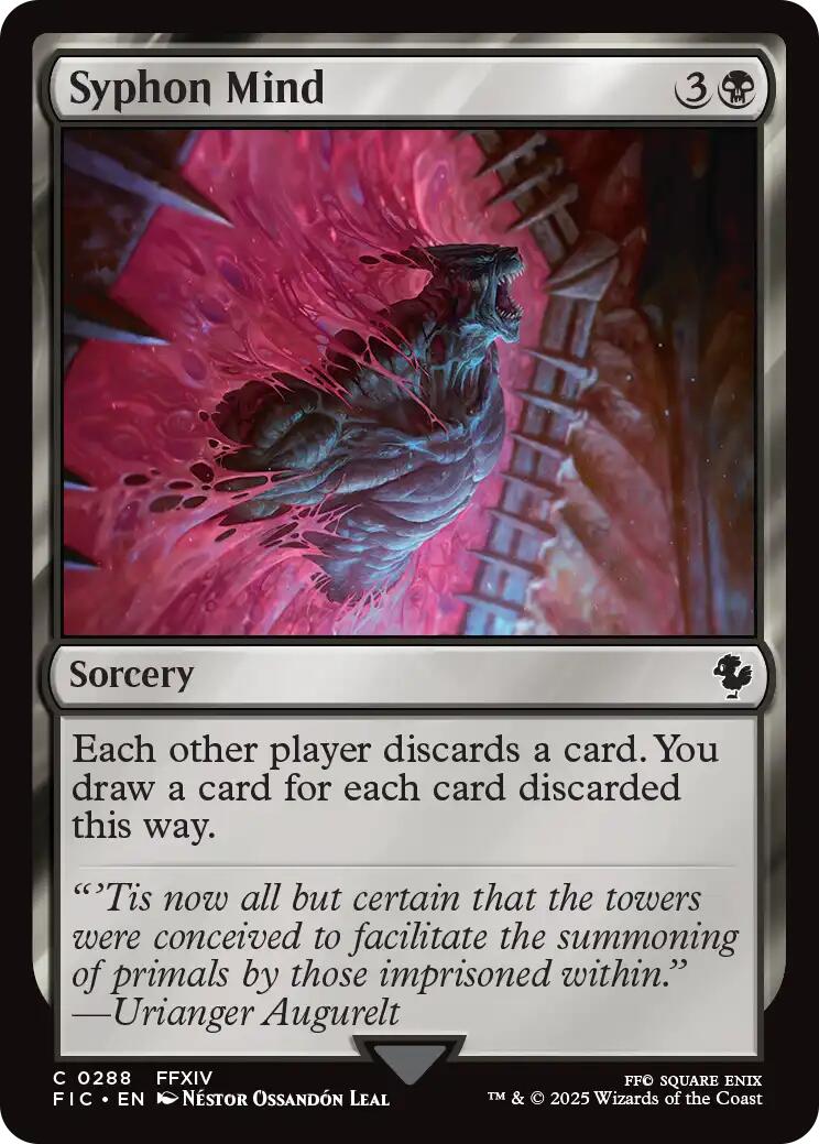Syphon Mind (Surge Foil) [FINAL FANTASY Commander] MTG Single Magic: The Gathering | Red Claw Gaming