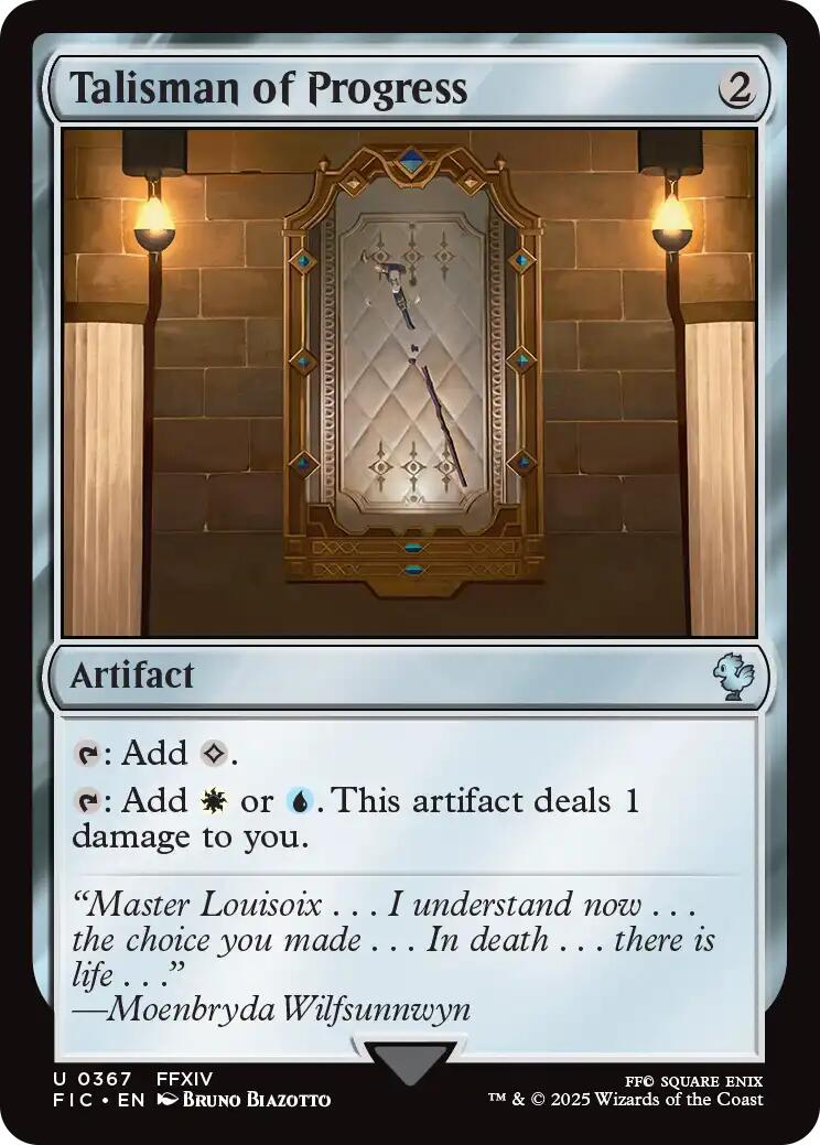 Talisman of Progress (Surge Foil) [FINAL FANTASY Commander] MTG Single Magic: The Gathering | Red Claw Gaming