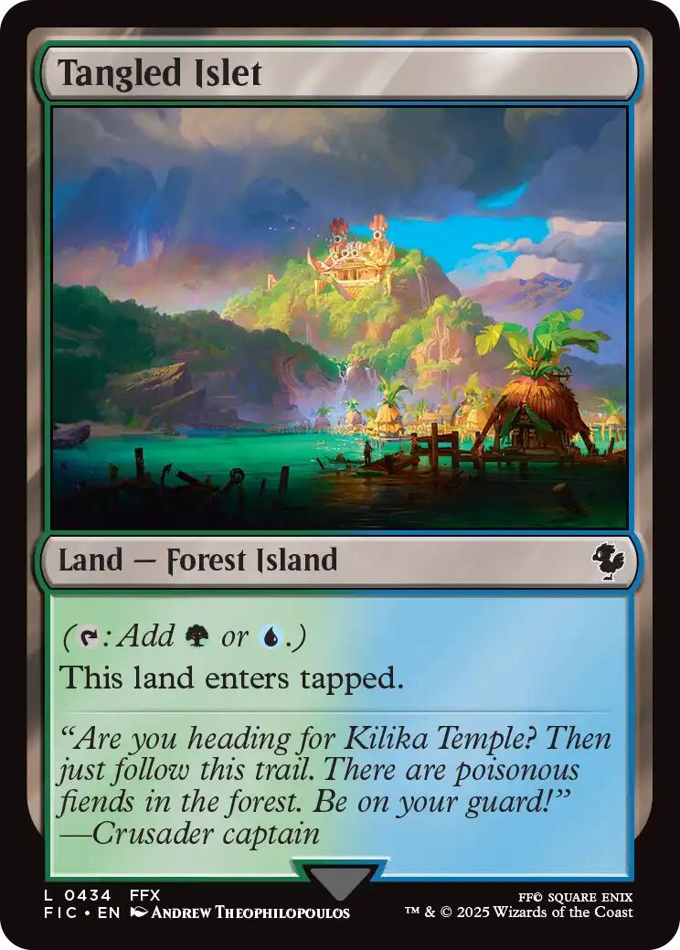 Tangled Islet (Surge Foil) [FINAL FANTASY Commander] MTG Single Magic: The Gathering | Red Claw Gaming