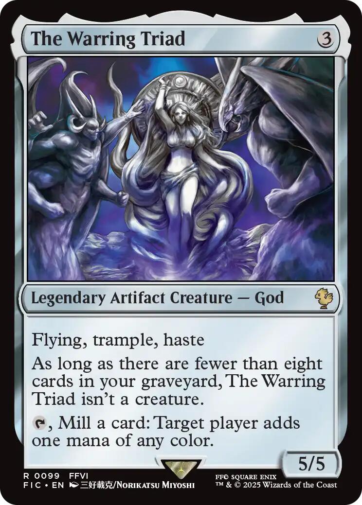The Warring Triad (Surge Foil) [FINAL FANTASY Commander] MTG Single Magic: The Gathering | Red Claw Gaming