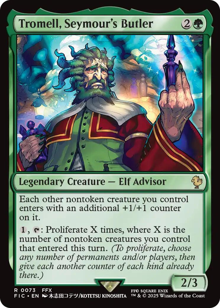 Tromell, Seymour's Butler (Surge Foil) [FINAL FANTASY Commander] MTG Single Magic: The Gathering | Red Claw Gaming