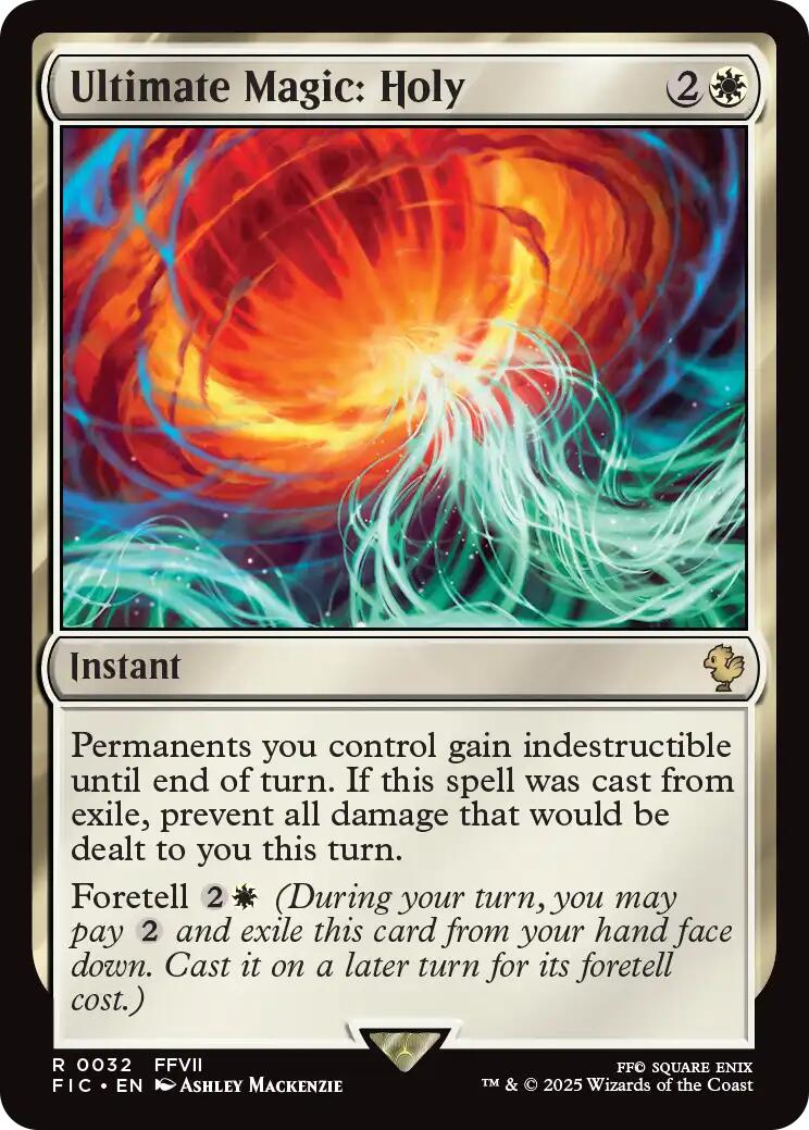 Ultimate Magic: Holy (Surge Foil) [FINAL FANTASY Commander] MTG Single Magic: The Gathering | Red Claw Gaming