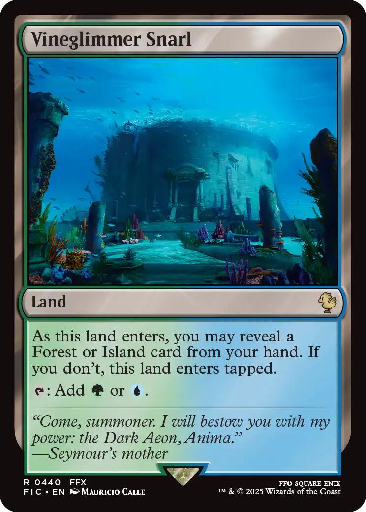 Vineglimmer Snarl (Surge Foil) [FINAL FANTASY Commander] MTG Single Magic: The Gathering | Red Claw Gaming