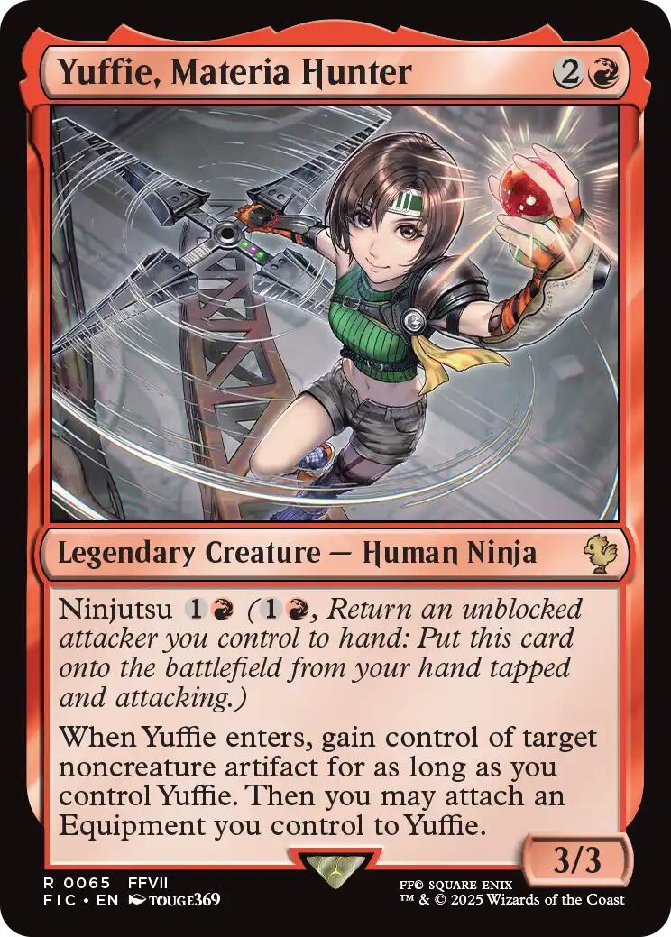 Yuffie, Materia Hunter (Surge Foil) [FINAL FANTASY Commander] MTG Single Magic: The Gathering | Red Claw Gaming