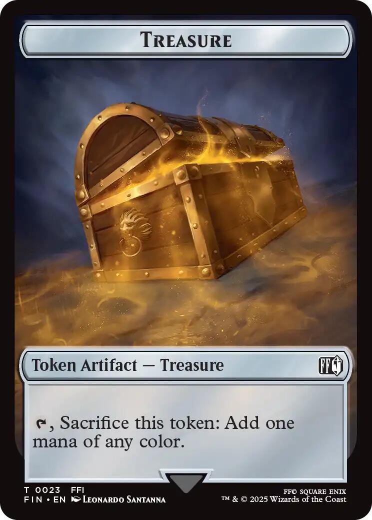 Foretell // Treasure Double-Sided Token [FINAL FANTASY Commander Tokens] MTG Single Magic: The Gathering | Red Claw Gaming