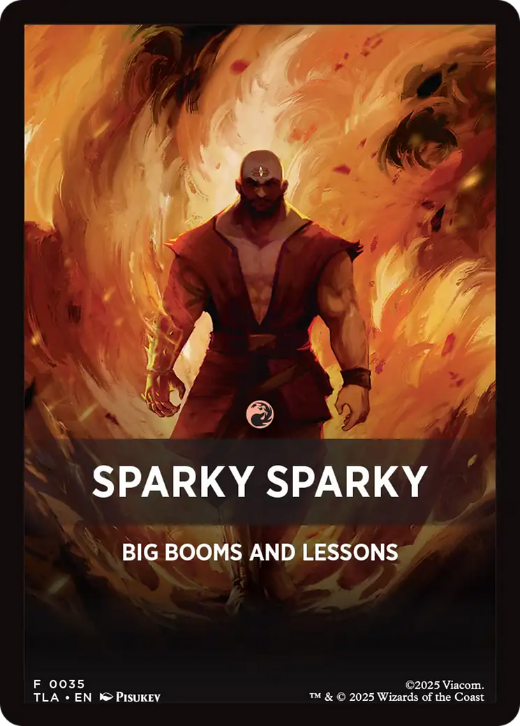 Sparky Sparky Theme Card [Avatar: The Last Airbender Tokens] | Red Claw Gaming