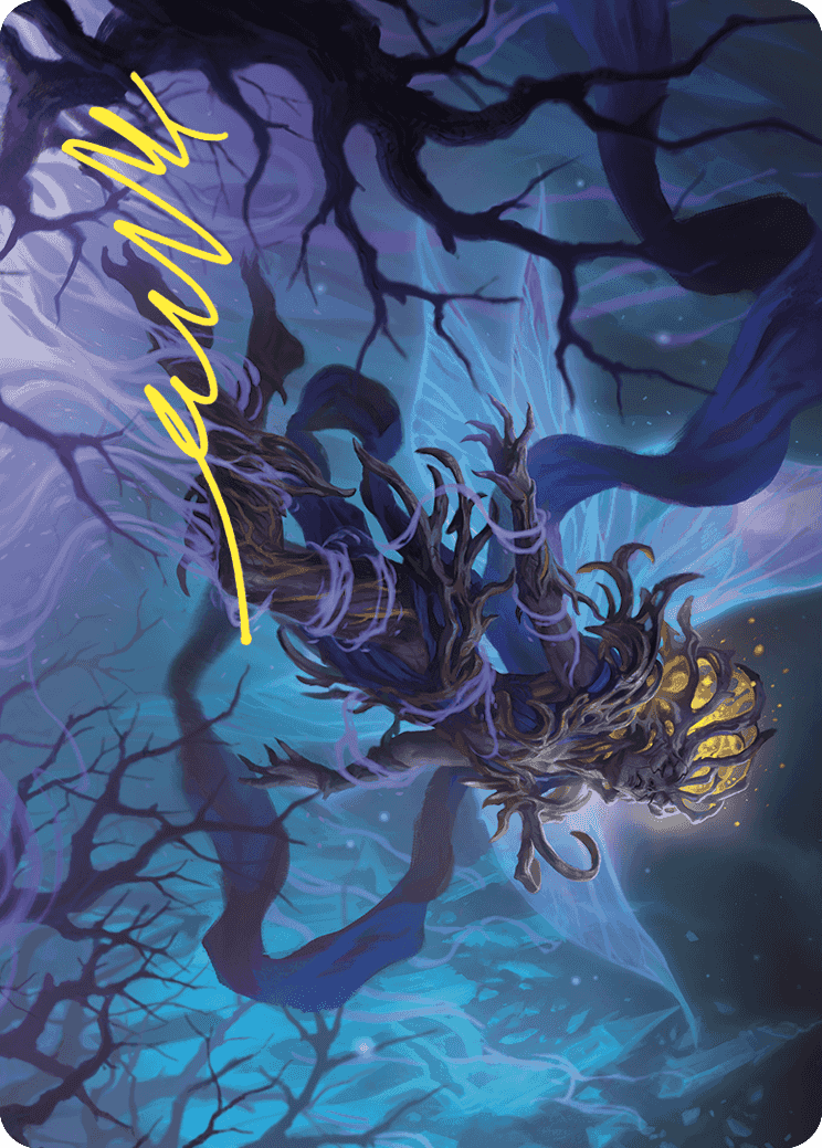 Sleep-Cursed Faerie Art Card (Gold-Stamped Signature) [Wilds of Eldraine Art Series] MTG Single Magic: The Gathering | Red Claw Gaming