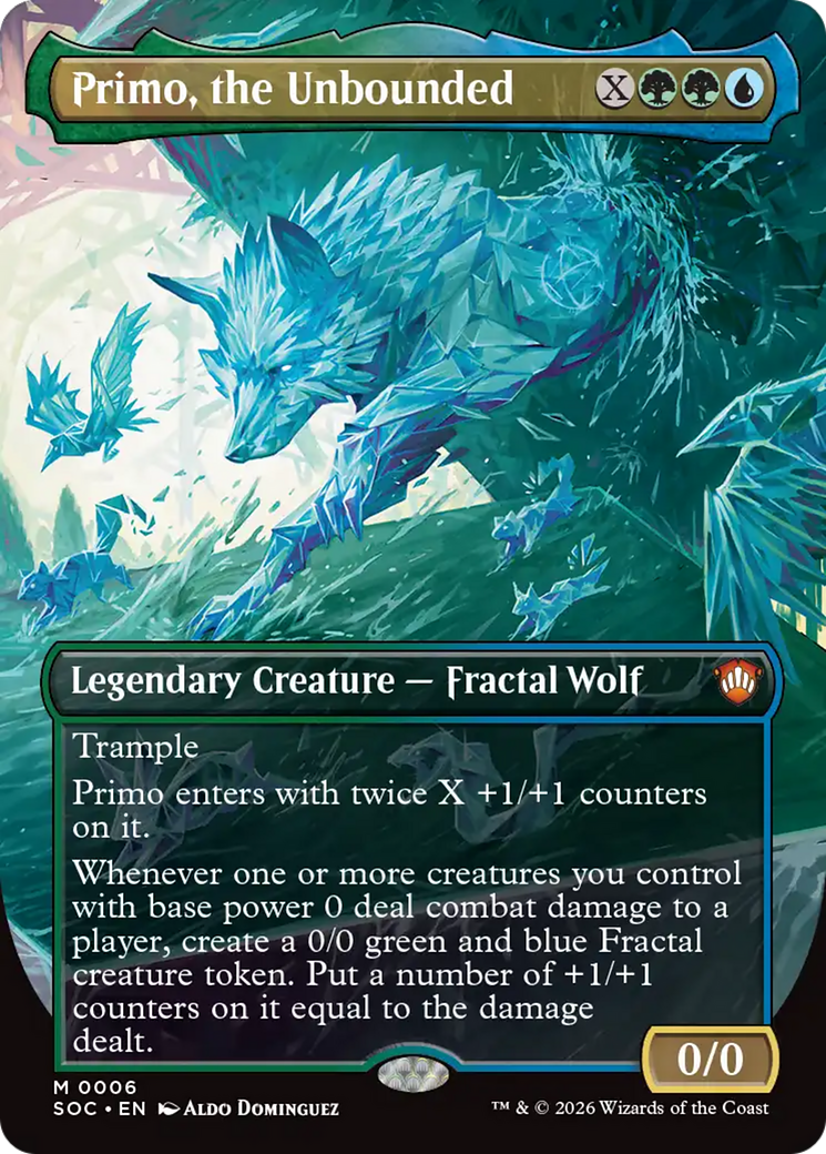 Primo, the Unbounded (Borderless) [Secrets of Strixhaven Commander] MTG Single Magic: The Gathering | Red Claw Gaming