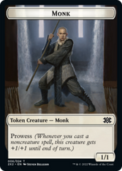 Cat Dragon // Monk Double-Sided Token [Double Masters 2022 Tokens] MTG Single Magic: The Gathering | Red Claw Gaming