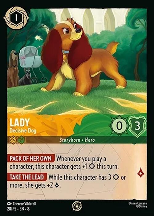 Lady - Decisive Dog (28/P2) [Promo Cards] Lorcana Single Disney | Red Claw Gaming