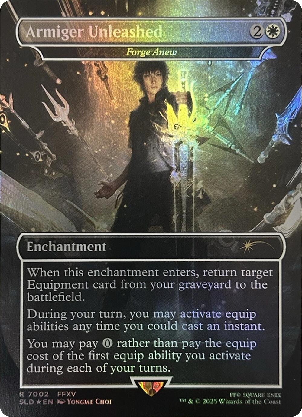 Armiger Unleashed - Forge Anew (Rainbow Foil) [Secret Lair Drop Series] MTG Single Magic: The Gathering | Red Claw Gaming