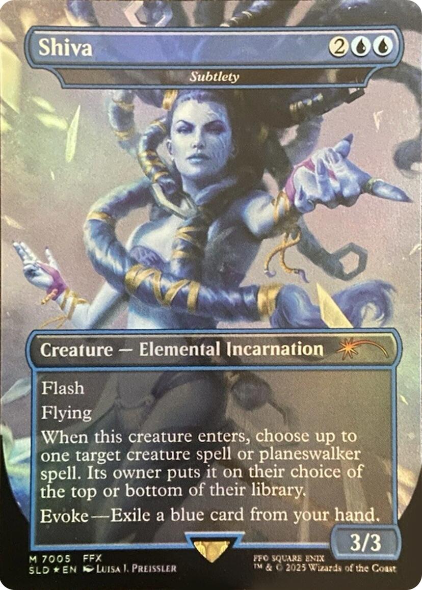 Shiva - Subtlety (Rainbow Foil) [Secret Lair Drop Series] MTG Single Magic: The Gathering | Red Claw Gaming