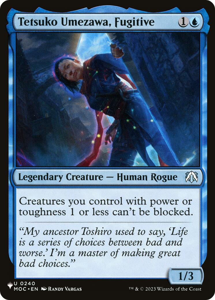Tetsuko Umezawa, Fugitive (MOC) [The List] MTG Single Magic: The Gathering | Red Claw Gaming