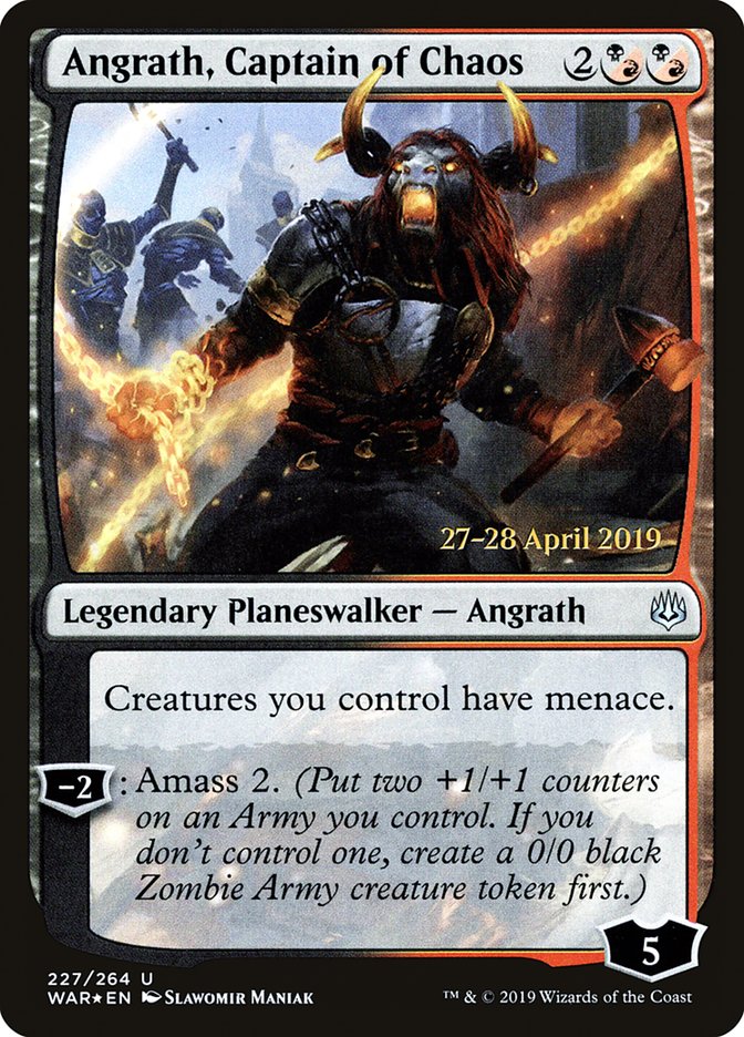 Angrath, Captain of Chaos [War of the Spark Prerelease Promos] MTG Single Magic: The Gathering | Red Claw Gaming