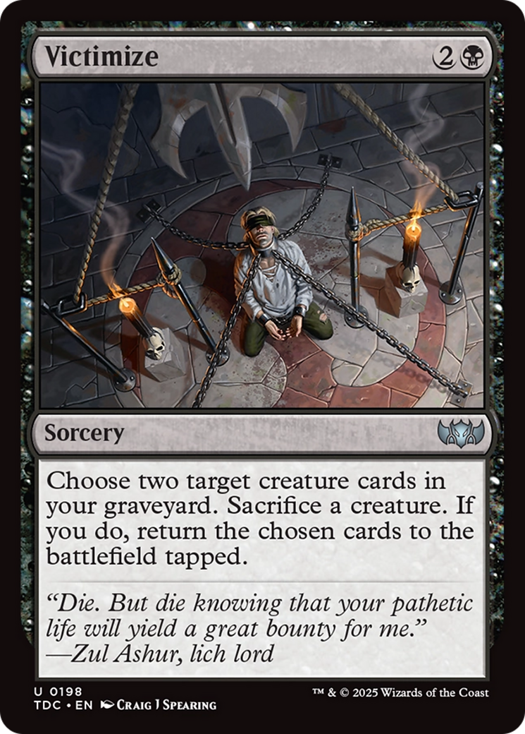 Victimize [Tarkir: Dragonstorm Commander] MTG Single Magic: The Gathering | Red Claw Gaming