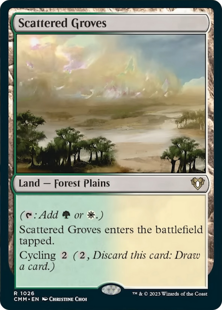 Scattered Groves [Commander Masters] MTG Single Magic: The Gathering | Red Claw Gaming