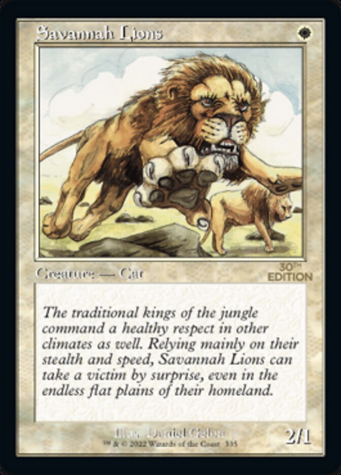 Savannah Lions (Retro) [30th Anniversary Edition] MTG Single Magic: The Gathering | Red Claw Gaming