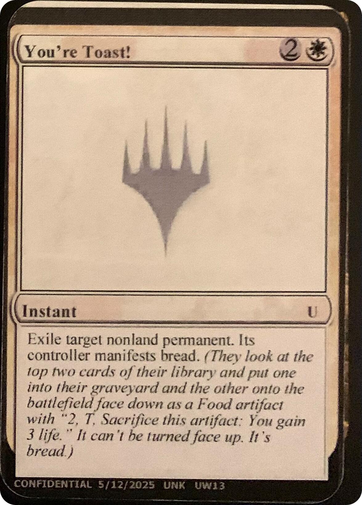 You're Toast! [Unknown Event] MTG Single Magic: The Gathering | Red Claw Gaming