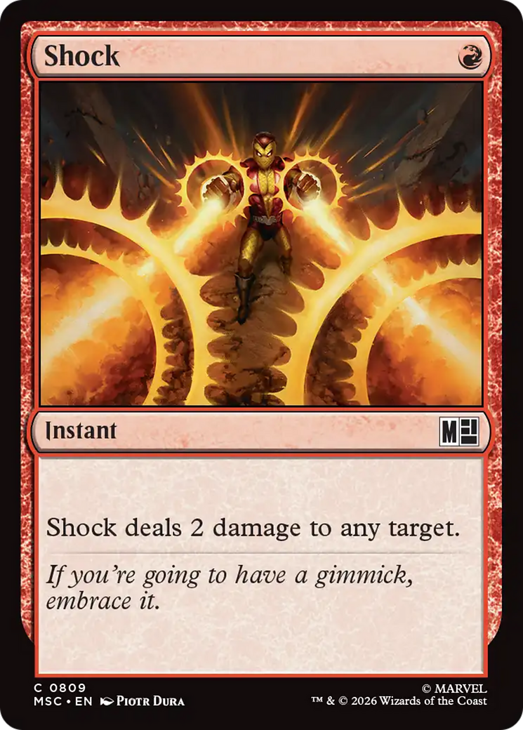 Shock [Marvel Super Heroes Commander] MTG Single Magic: The Gathering | Red Claw Gaming