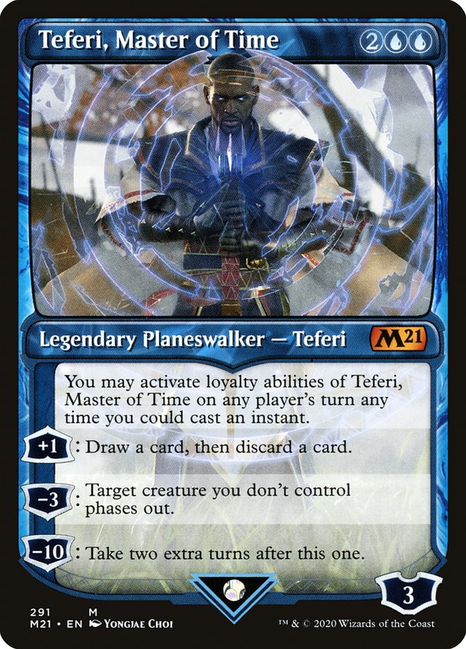 Teferi, Master of Time (Showcase) (291) [Core Set 2021] MTG Single Magic: The Gathering | Red Claw Gaming