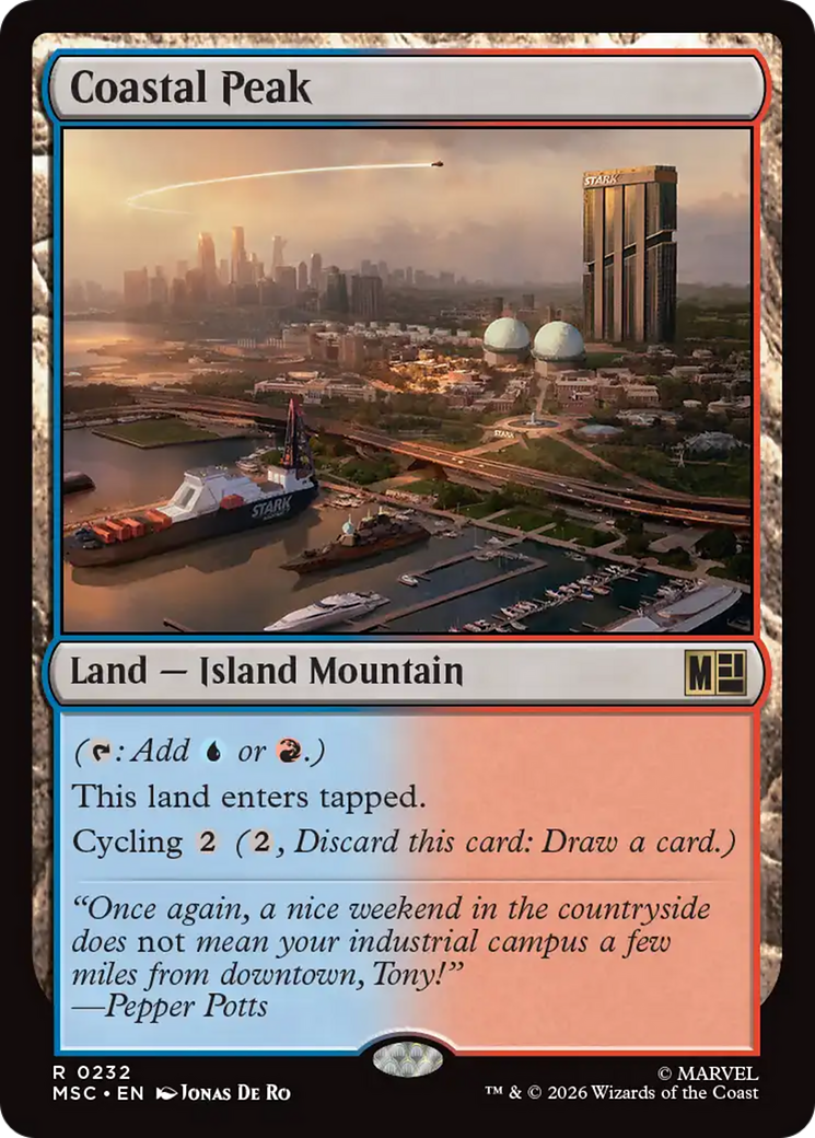 Coastal Peak [Marvel Super Heroes Commander] MTG Single Magic: The Gathering | Red Claw Gaming