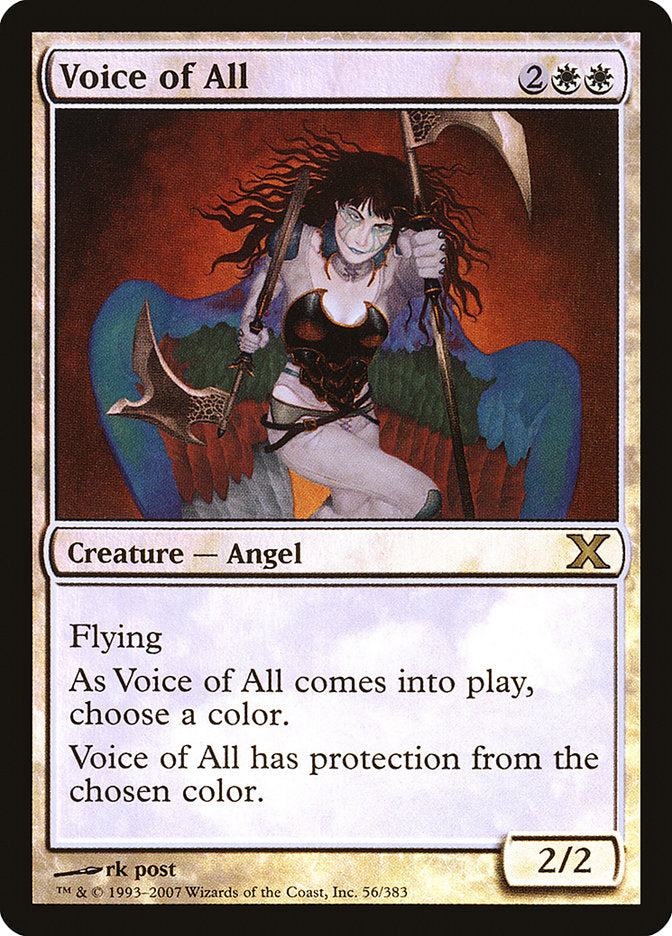 Voice of All (Premium Foil) [Tenth Edition] MTG Single Magic: The Gathering | Red Claw Gaming