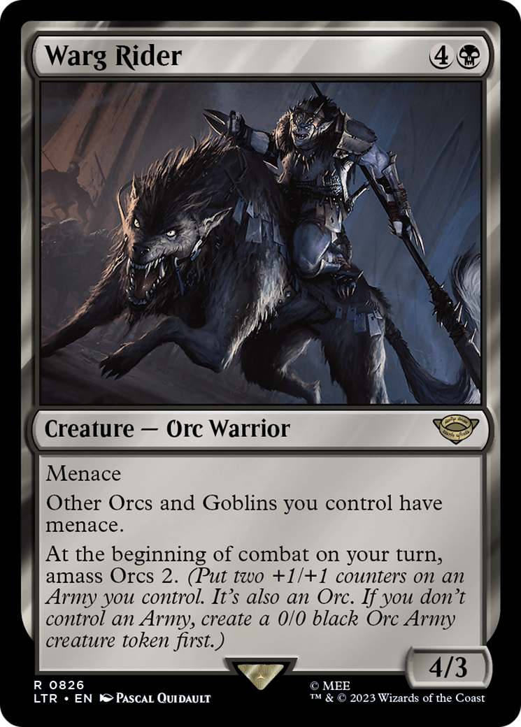 Warg Rider [The Lord of the Rings: Tales of Middle-Earth] MTG Single Magic: The Gathering | Red Claw Gaming