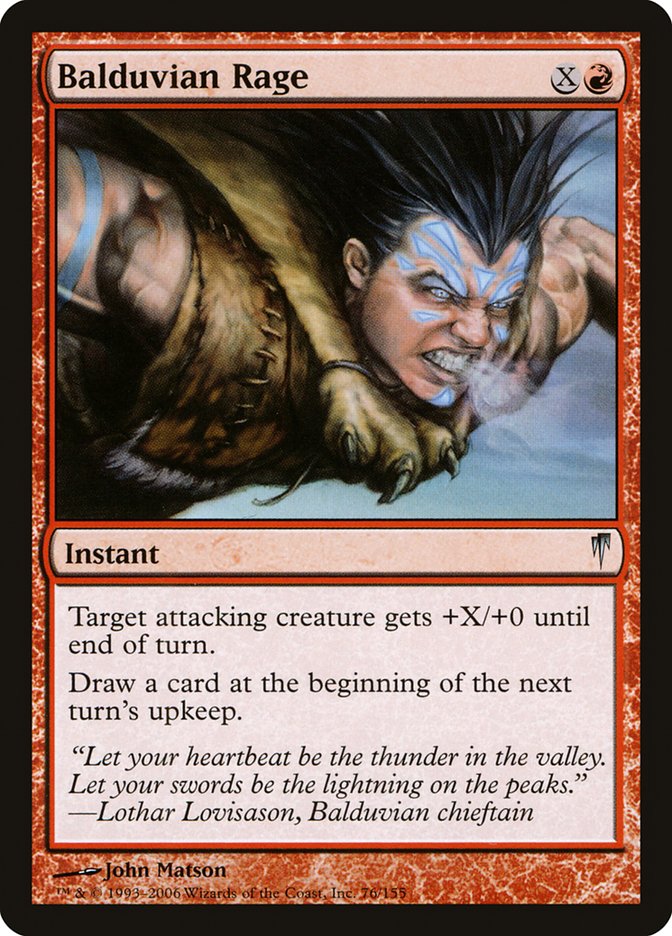Balduvian Rage [Coldsnap] MTG Single Magic: The Gathering | Red Claw Gaming