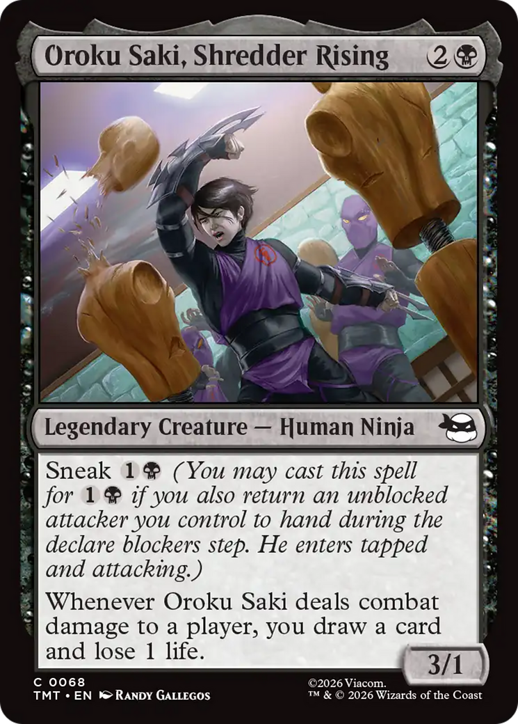 Oroku Saki, Shredder Rising [Teenage Mutant Ninja Turtles] MTG Single Magic: The Gathering | Red Claw Gaming