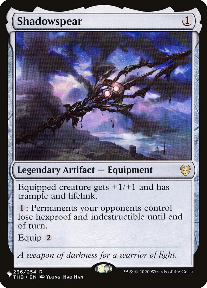 Shadowspear [Secret Lair: Heads I Win, Tails You Lose] MTG Single Magic: The Gathering | Red Claw Gaming