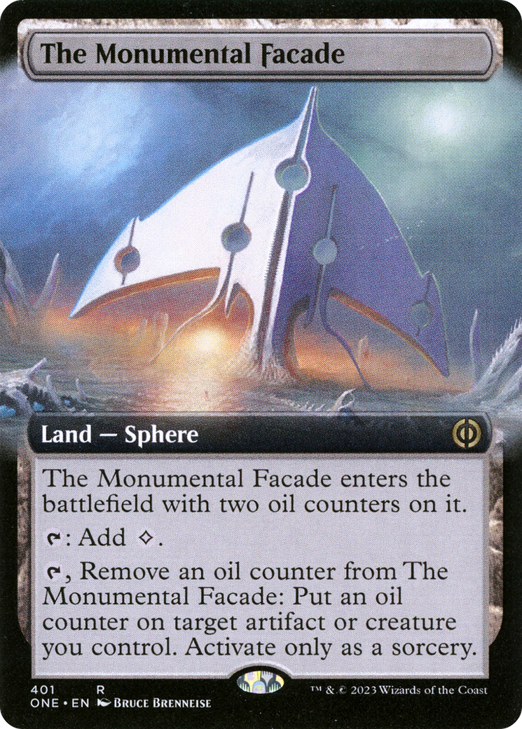 The Monumental Facade (Extended Art) [Phyrexia: All Will Be One] MTG Single Magic: The Gathering | Red Claw Gaming