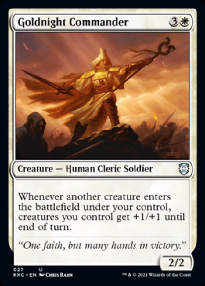 Goldnight Commander [Kaldheim Commander] MTG Single Magic: The Gathering | Red Claw Gaming