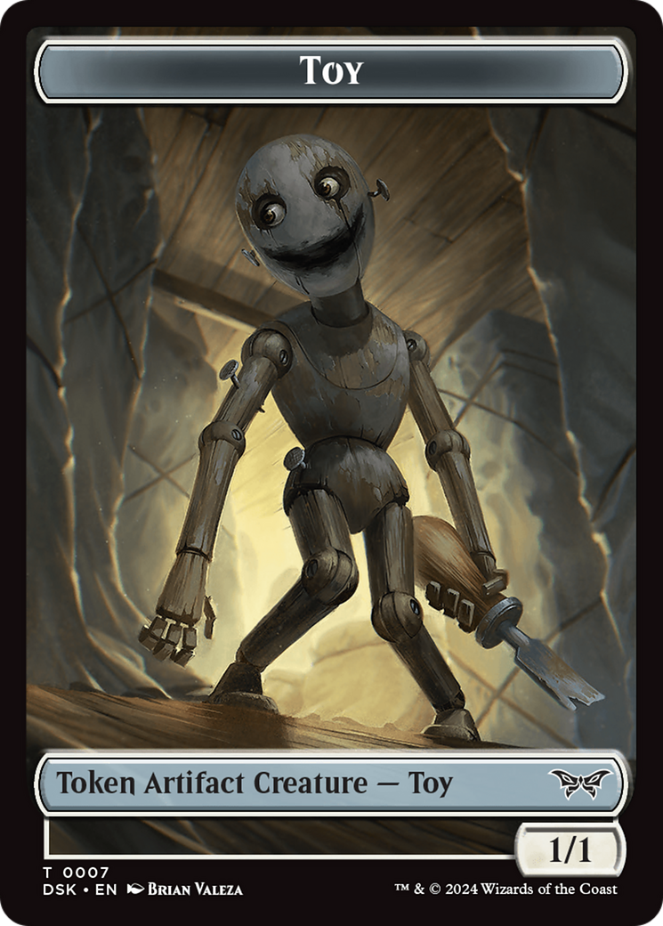 Toy // Spider Double-Sided Token [Duskmourn: House of Horror Tokens] MTG Single Magic: The Gathering | Red Claw Gaming