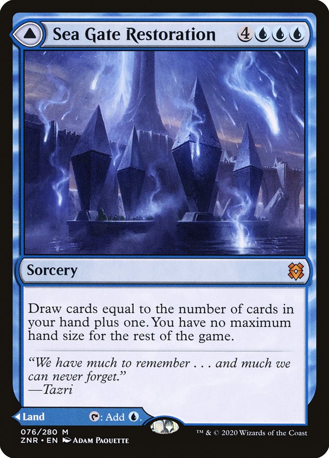 Sea Gate Restoration // Sea Gate, Reborn [Zendikar Rising] MTG Single Magic: The Gathering | Red Claw Gaming