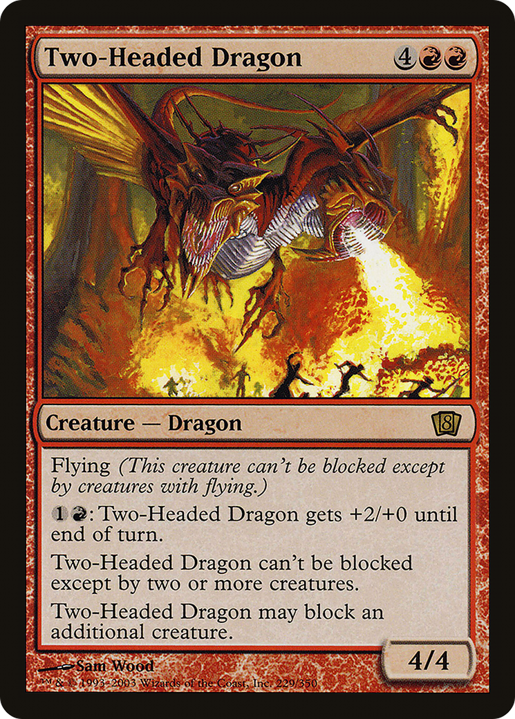 Two-Headed Dragon (E3 2003) [Oversize Cards] MTG Single Magic: The Gathering | Red Claw Gaming