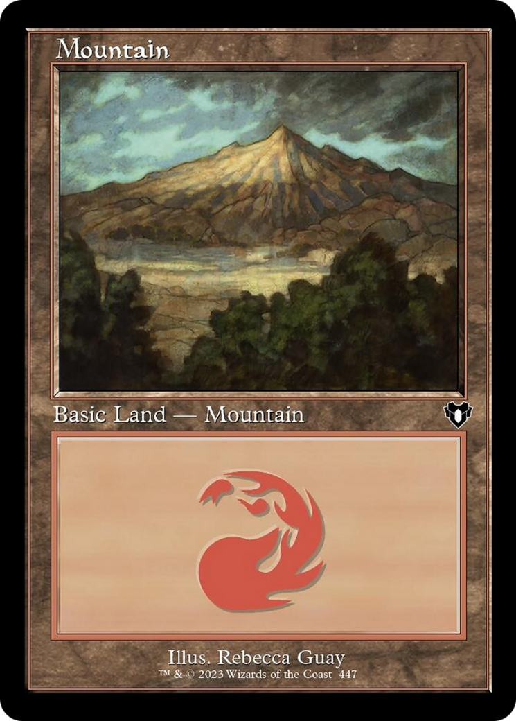 Mountain (447) (Retro) [Commander Masters] MTG Single Magic: The Gathering    | Red Claw Gaming