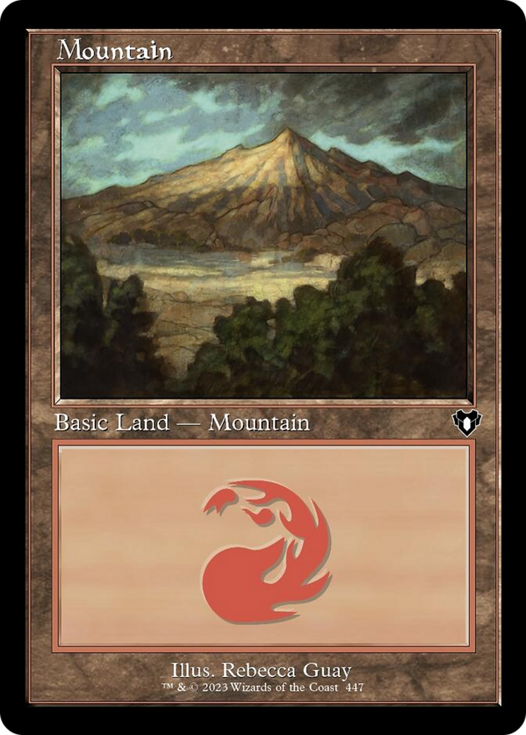 Mountain (447) (Retro) [Commander Masters] MTG Single Magic: The Gathering | Red Claw Gaming