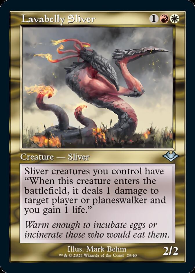 Lavabelly Sliver (Retro) [Modern Horizons] MTG Single Magic: The Gathering | Red Claw Gaming