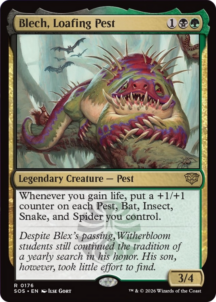 Blech, Loafing Pest [Secrets of Strixhaven] MTG Single Magic: The Gathering | Red Claw Gaming