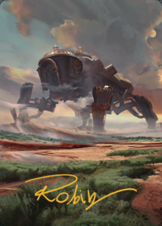 Plains (2) Art Card (Gold-Stamped Signature) [The Brothers' War Art Series] MTG Single Magic: The Gathering | Red Claw Gaming