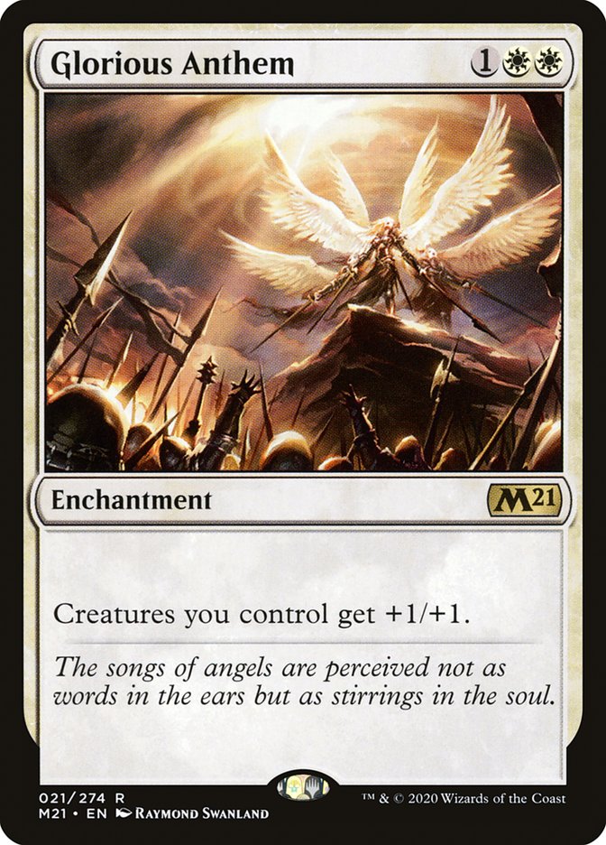 Glorious Anthem [Core Set 2021] MTG Single Magic: The Gathering | Red Claw Gaming