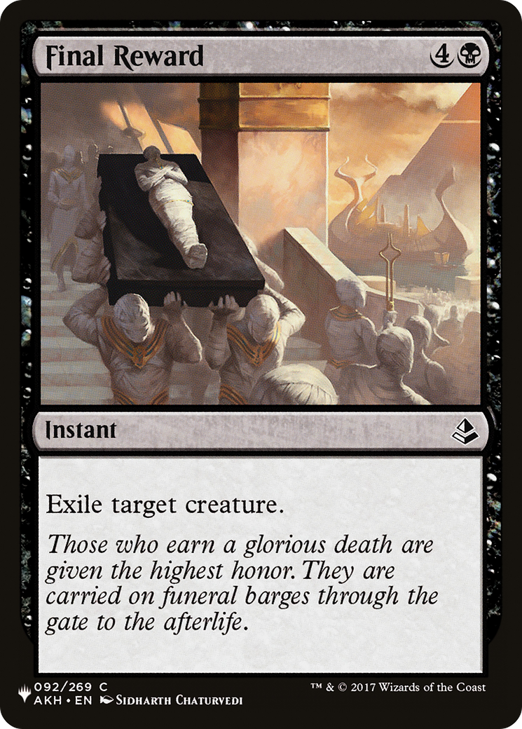 Final Reward [The List] MTG Single Magic: The Gathering | Red Claw Gaming