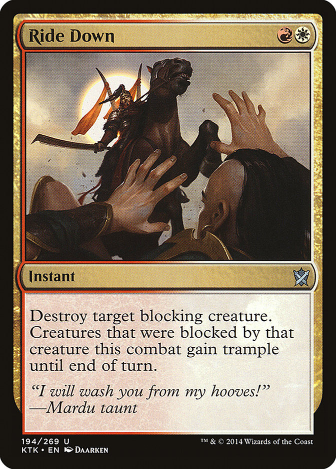 Ride Down [Khans of Tarkir] MTG Single Magic: The Gathering | Red Claw Gaming